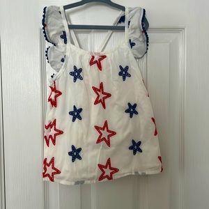 Girls patriotic top. Perfect condition. Size 4/5